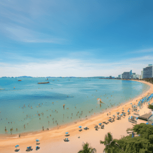 Künstlich generierter Pattaya Jomtien Beach 