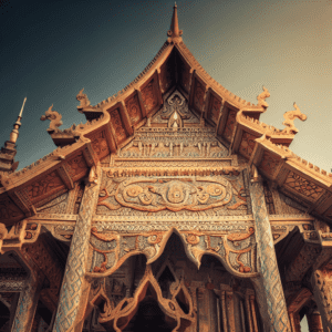 Traditional temple in Thailand 