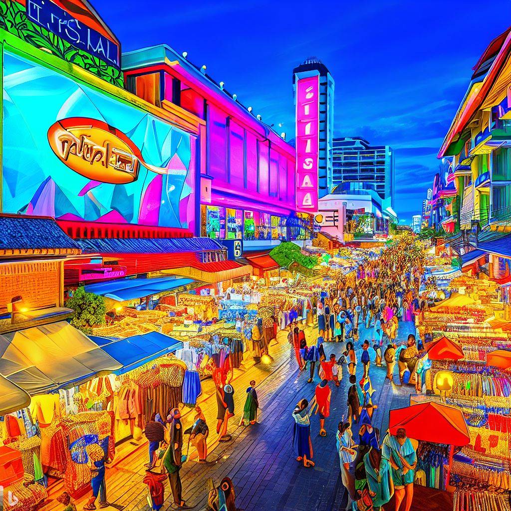 What are the most popular shopping markets in Pattaya?