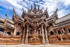 Sanctuary of truth in pattaya, near view talay 6 