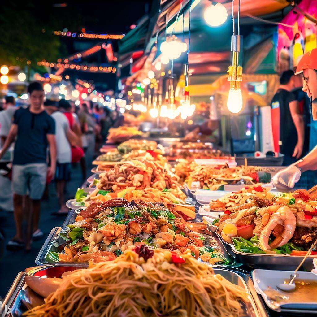 Best street food in Pattaya - Pad Thai, Som Tum, and grilled seafood.