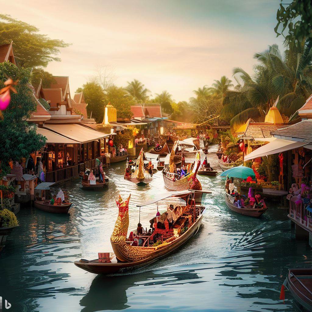 Experience Pattaya Floating Market - Colorful boats, local goods, and authentic Thai delicacies.