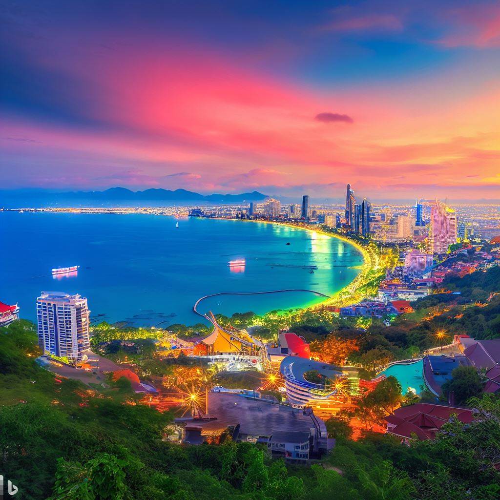 Most beautiful viewpoints in Pattaya - Pratumnak Hill and Pattaya Viewpoint.