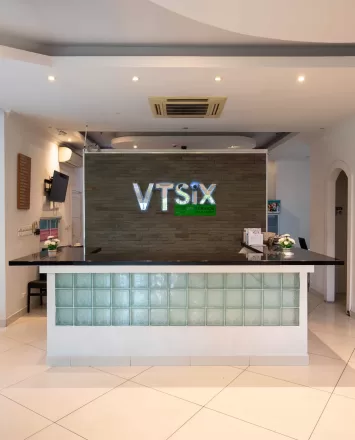 The reception at VTsix Condos at View Talay 6
